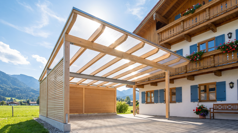 Carport in Bayern: Baugenehmigung & Eindeckung