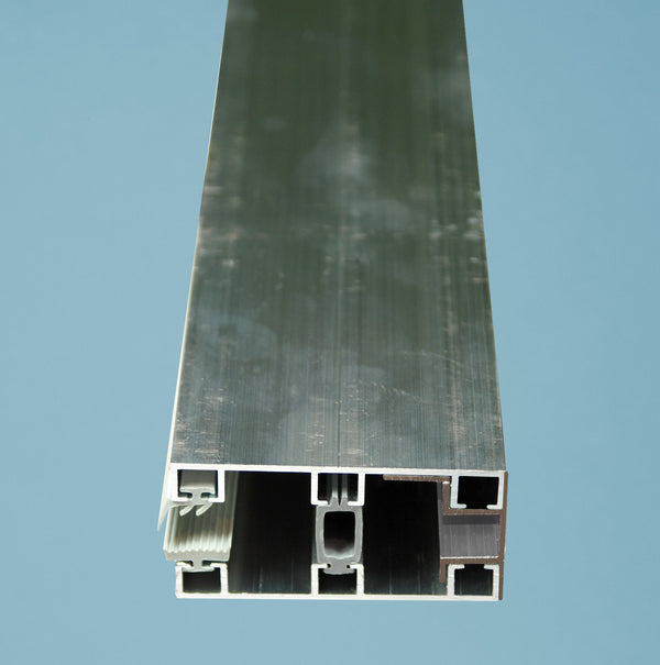 Alu-Glasprofilsystem Rand A6 (10mm VSG-Glas, 60mm) – Silber