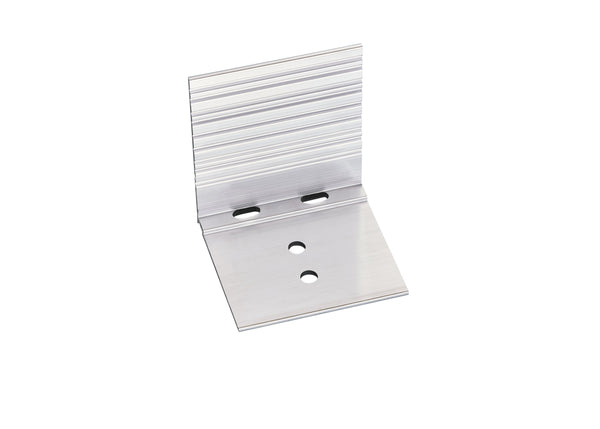 Abschluss-/Haltewinkel A1/A3 (für Schraub-/Thermoprofil) - Silber pressblank