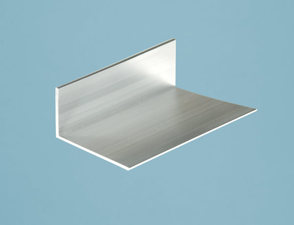 Abschluss-/Haltewinkel A6 (für Alu-Glasprofil 80mm) - Silber pressblank