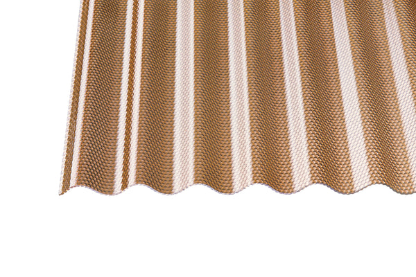 Acryl Profilplatte Wabe Sinus 76/18 3mm Bronce – 1045mm