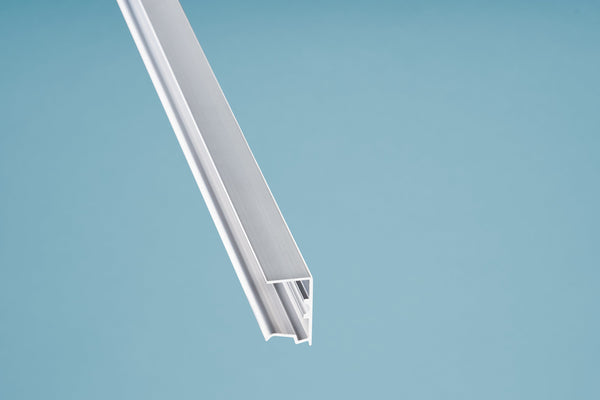 Alu-U-Profil A3 Kantenschutz mit Tropfnase – Silber pressblank