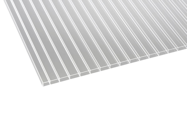 Hohlkammerplatte Polycarbonat Recycling Blueline 16mm Klar – 980mm