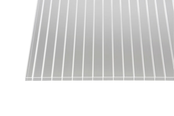 Hohlkammerplatte Polycarbonat Recycling Blueline 16mm Klar – 980mm