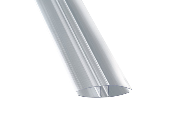 H-Profil PC transparent (16mm)