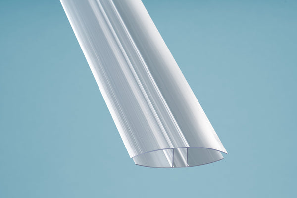 H-Profil PC transparent (16mm)