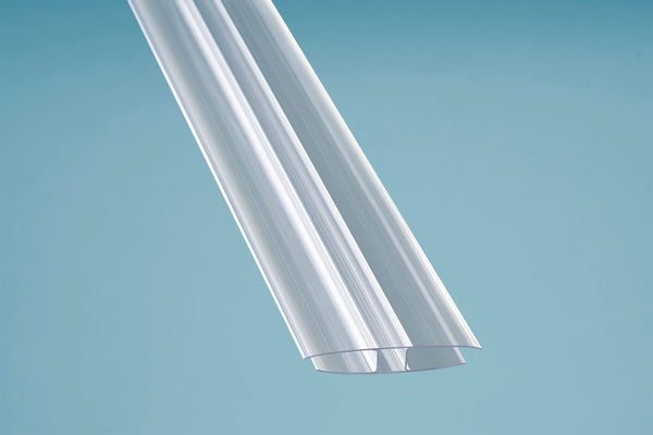 H-Profil PC transparent (6mm)