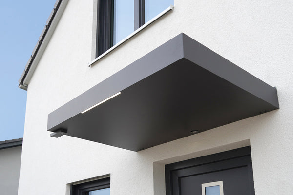 Haustürvordach Hamburg Standard aus Aluminium