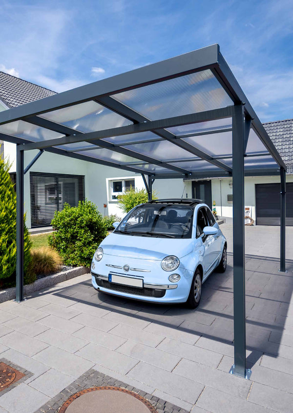 Terrassendach Deluxe 5 m Tiefe – Aluminium Bausatz