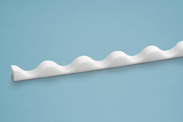 Wellprofilleisten Sinus 130/30 P8 910mm – Weiß