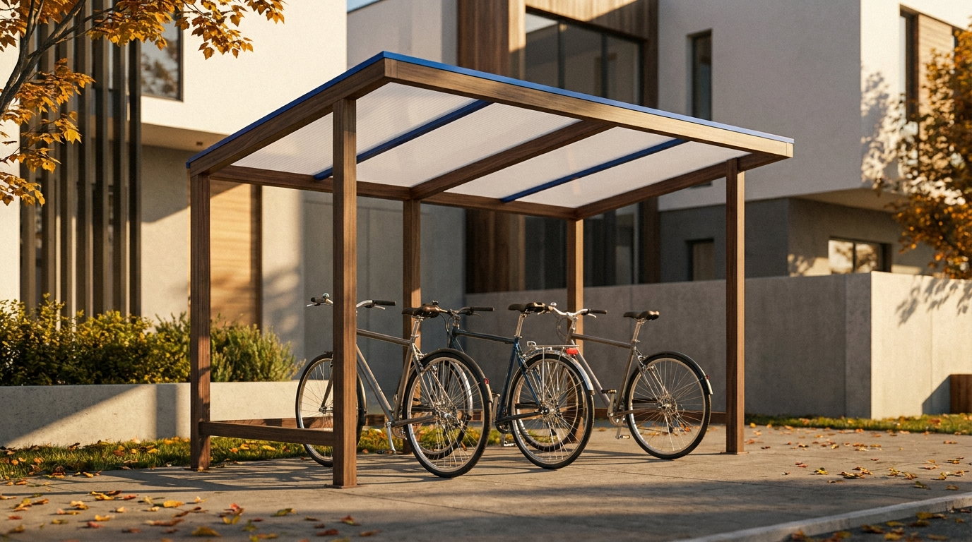 Fahrrad-Unterstand selber bauen — Wetterschutz für 2-4 Räder