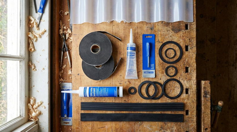 Butyl-Klebeband, Silikon und EPDM-Dichtungen — BIWO Bauwelt