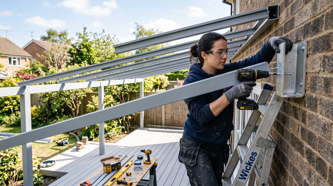 Alu-Unterkonstruktion fuers Terrassendach selber bauen