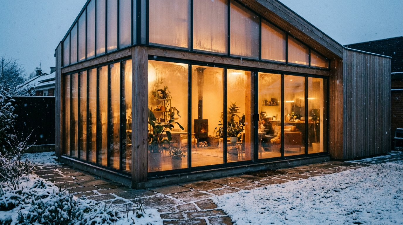 Wintergarten mit Heizungsoptionen - BIWO