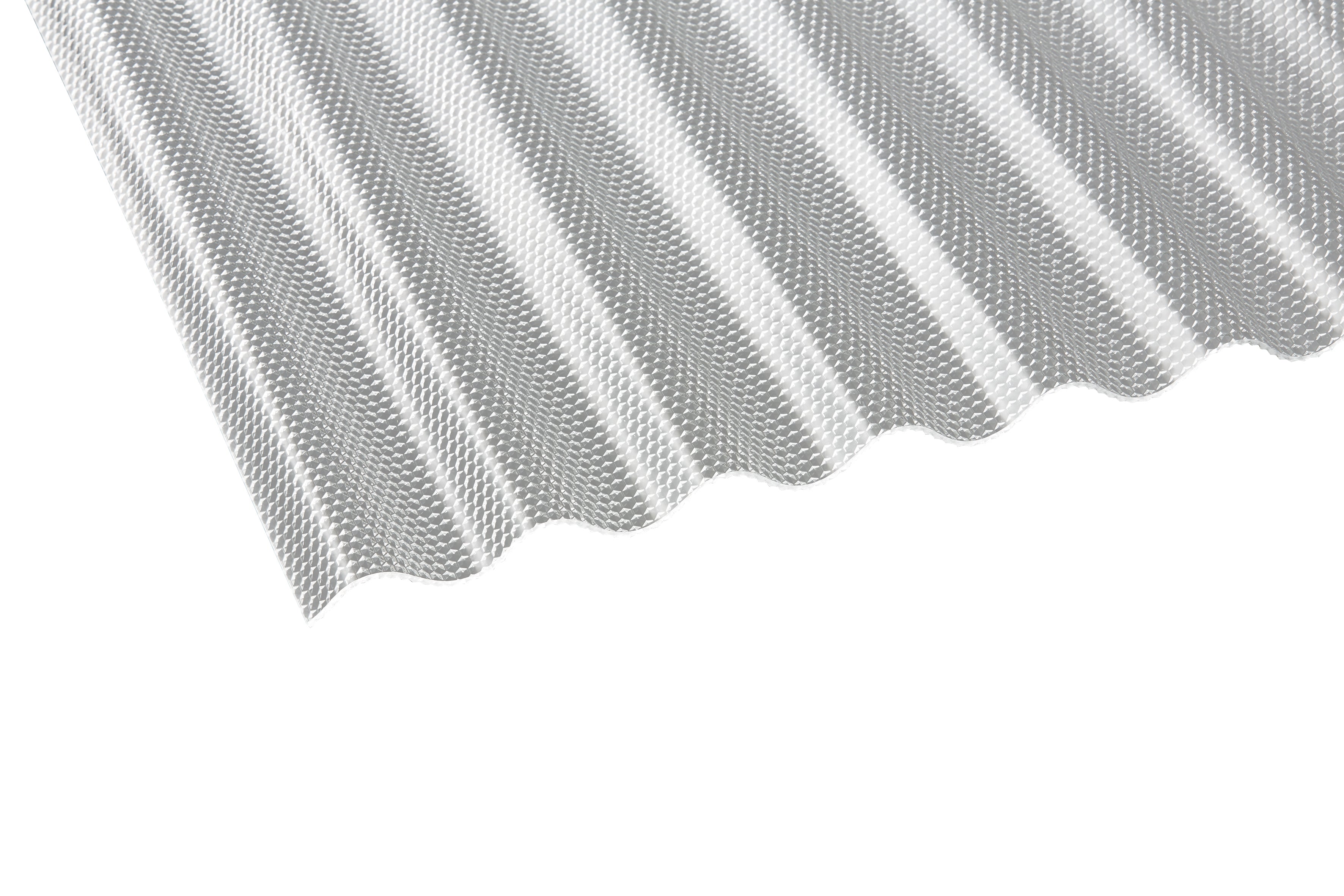 Acryl Profilplatten Wabe – 3mm, 1045mm Breite, Klar