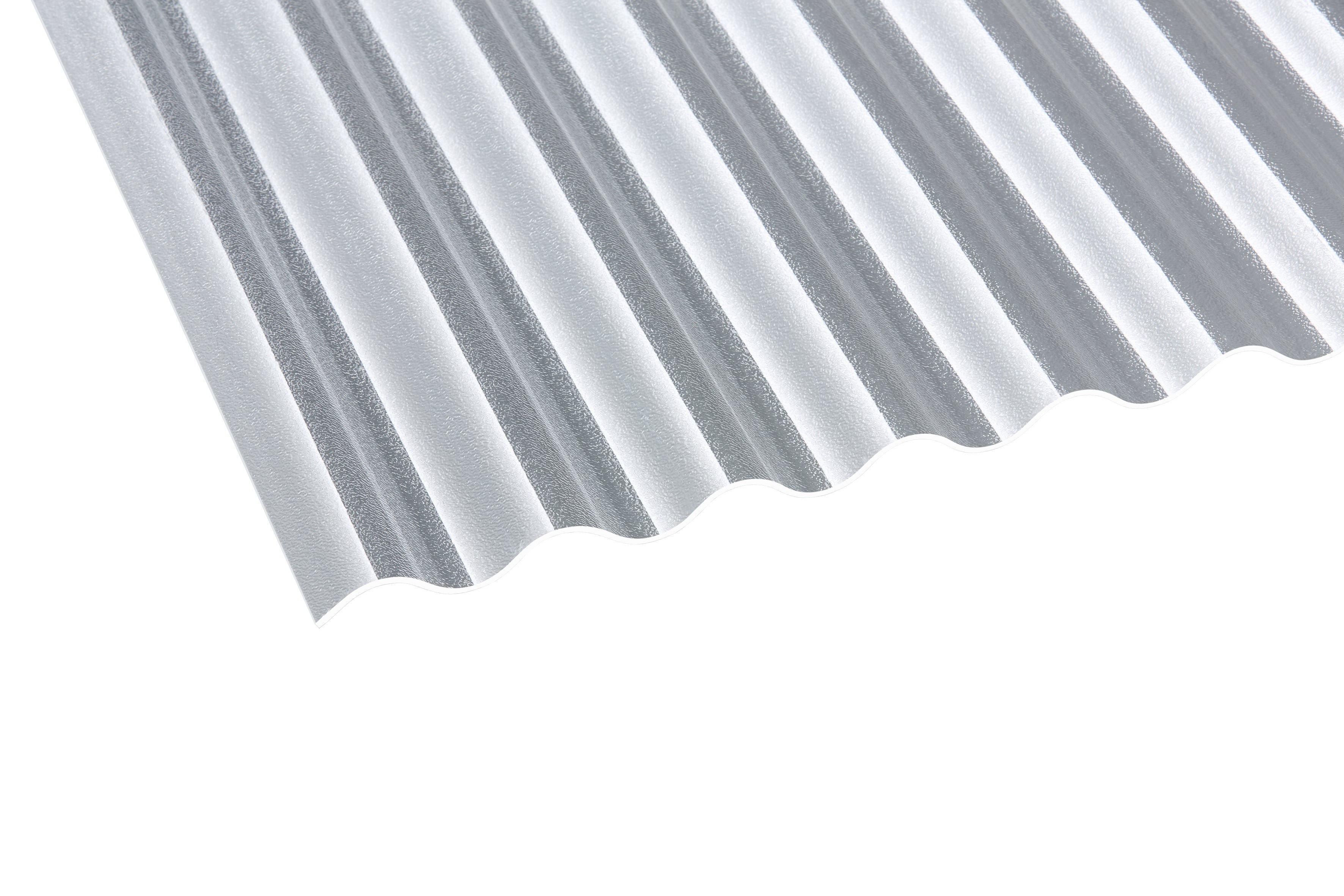Acryl Profilplatten C-Strucktur (gekräuselt) – 3mm, 1045mm Breite, Klar