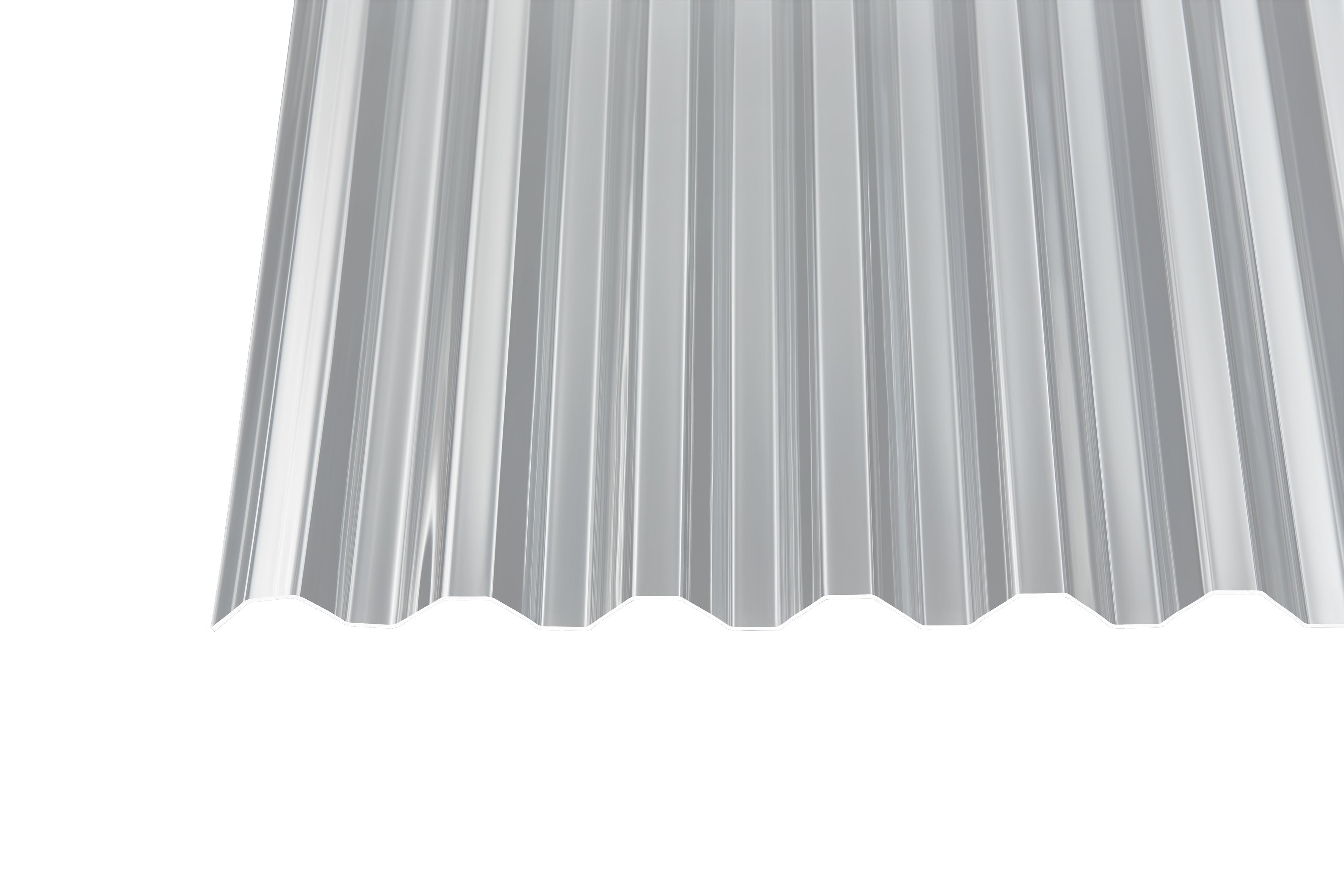 Acryl Profilplatte Glatt Trapez 76/18 1,5mm Klar - 1045mm