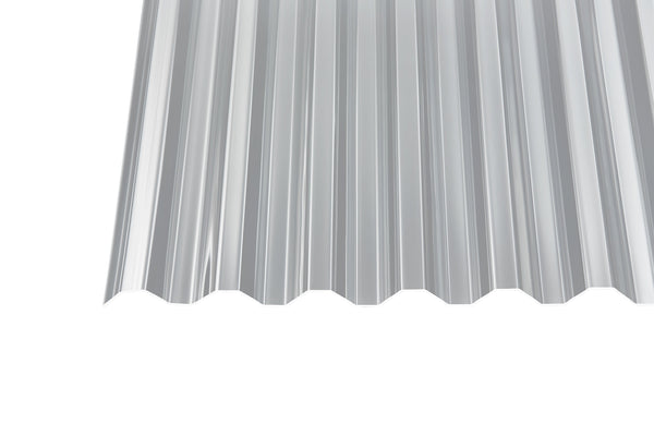 Acryl Profilplatte Glatt Trapez 76/18 1,5mm Klar - 1045mm