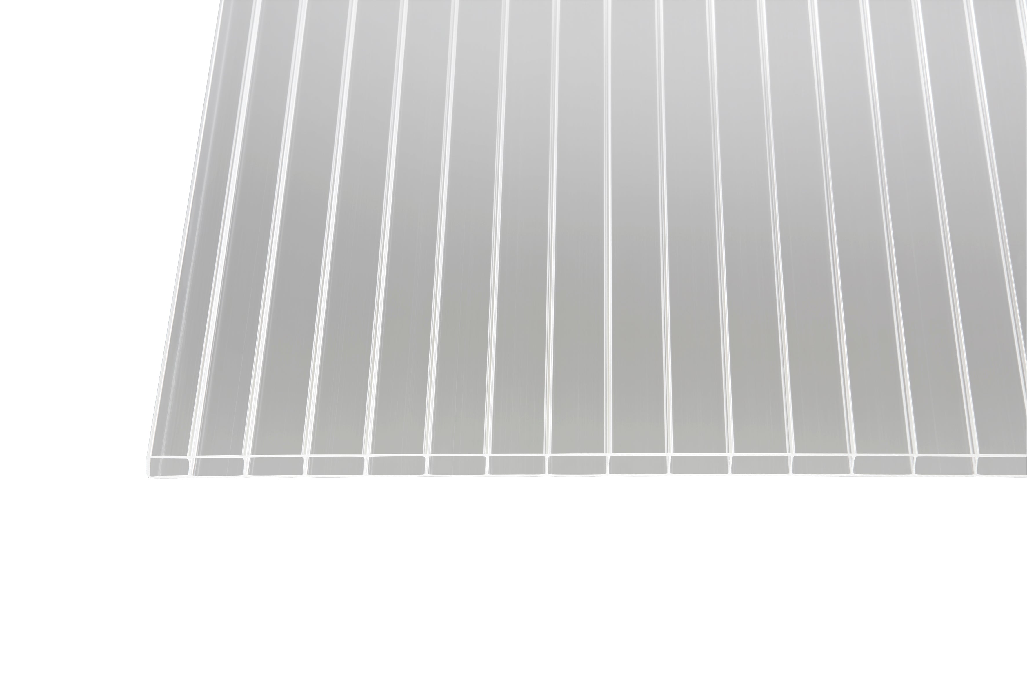 Stegplatte Acryl klar 16 – 16mm, 1200mm Breite