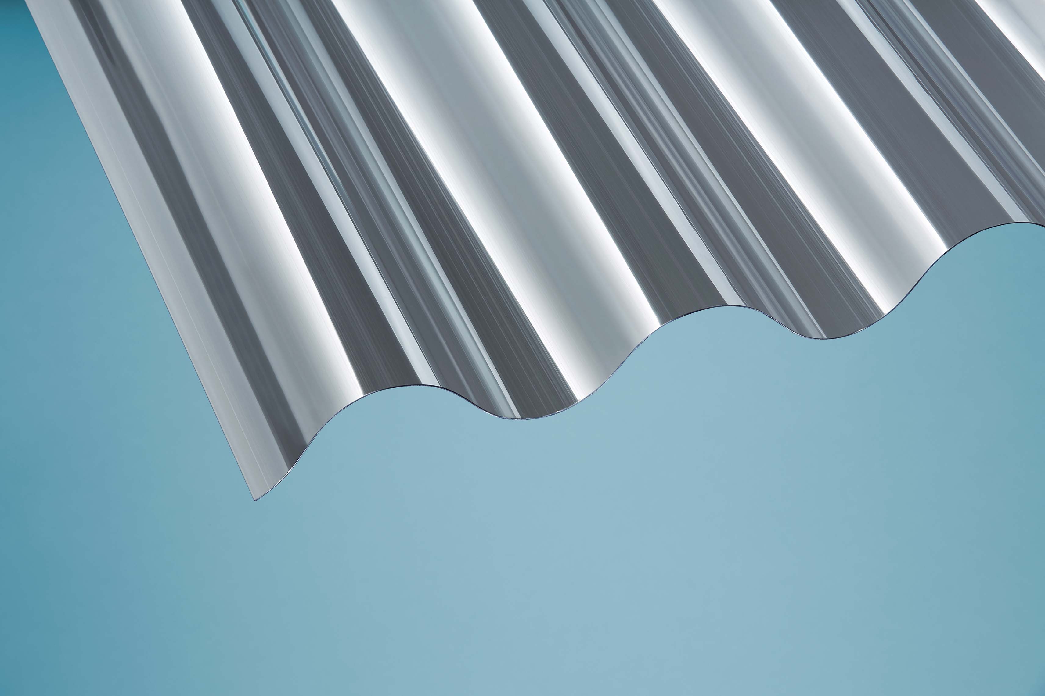 PC Profilplatten – 1mm, 1100mm Breite, Klar