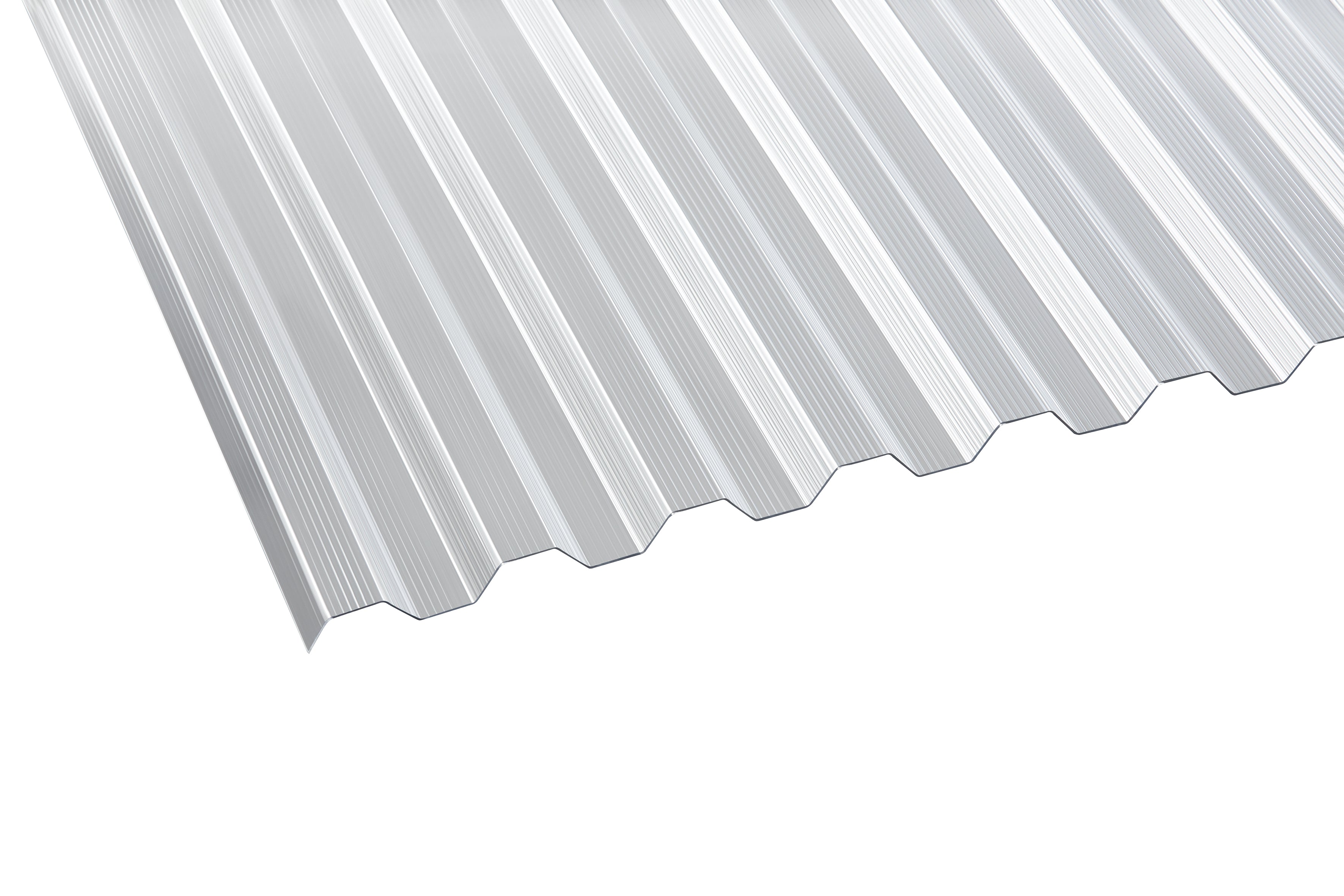 PC Profilplatten Gerillt – 1mm, 950mm Breite, Klar