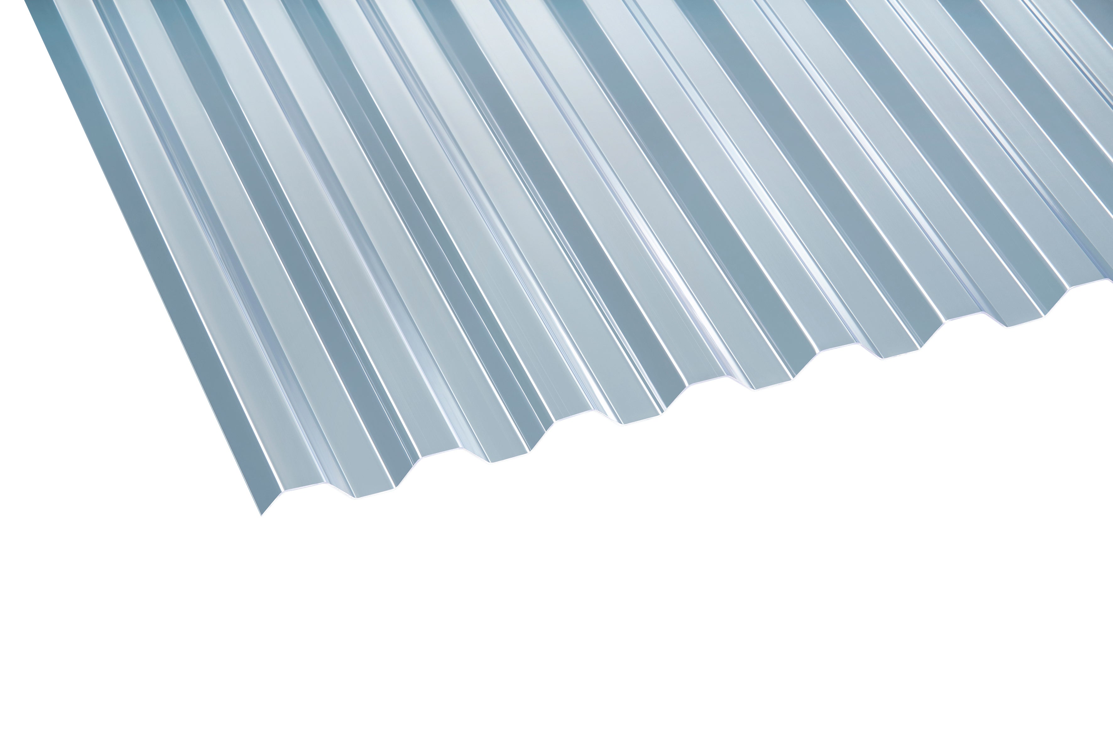 PET Profilplatten – 1mm, 1090mm Breite, Klar