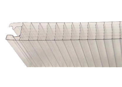 Scobalit Plus Polycarbonat Hohlkammerpaneele – 40mm, 500mm Breite, Klar - satiniert