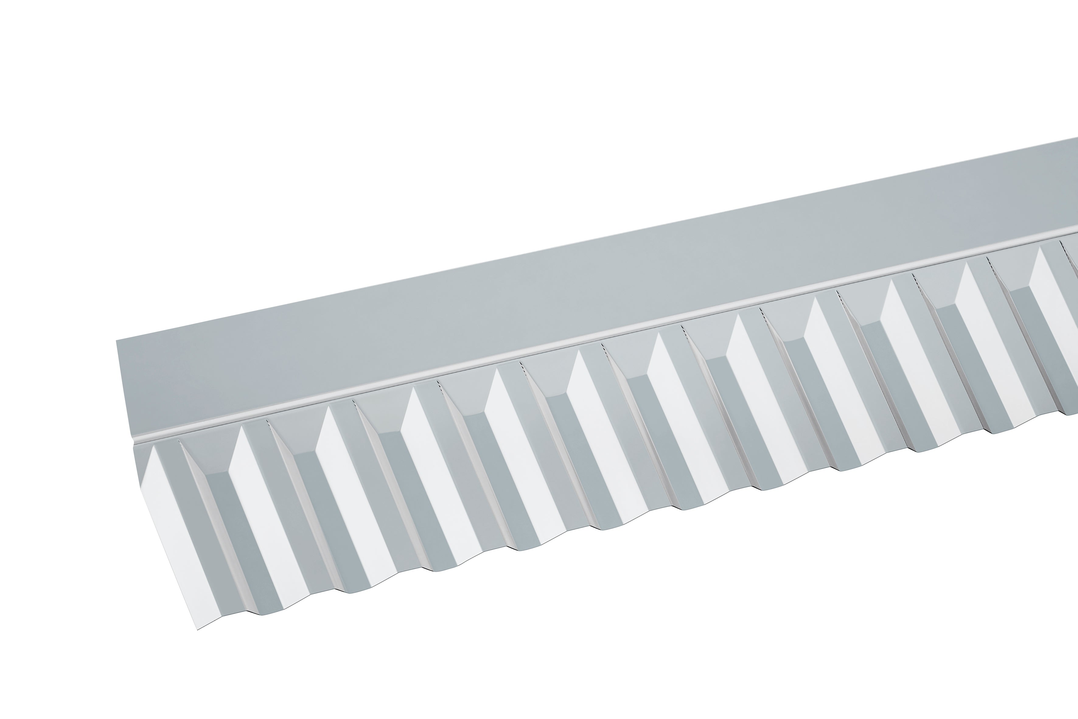 Wandanschluss Trapez 76/18 – 50mm Breite, Klar