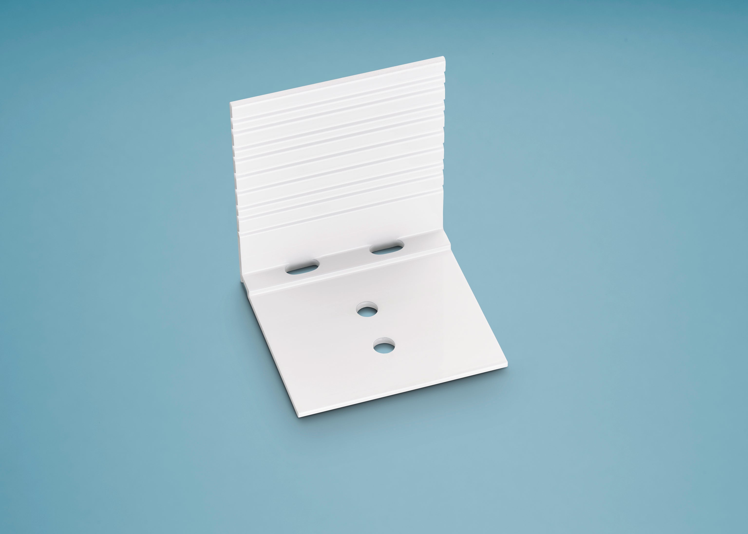 Alu Abschluss- und Haltewinkel – 16mm, 60mm Breite, Weiß