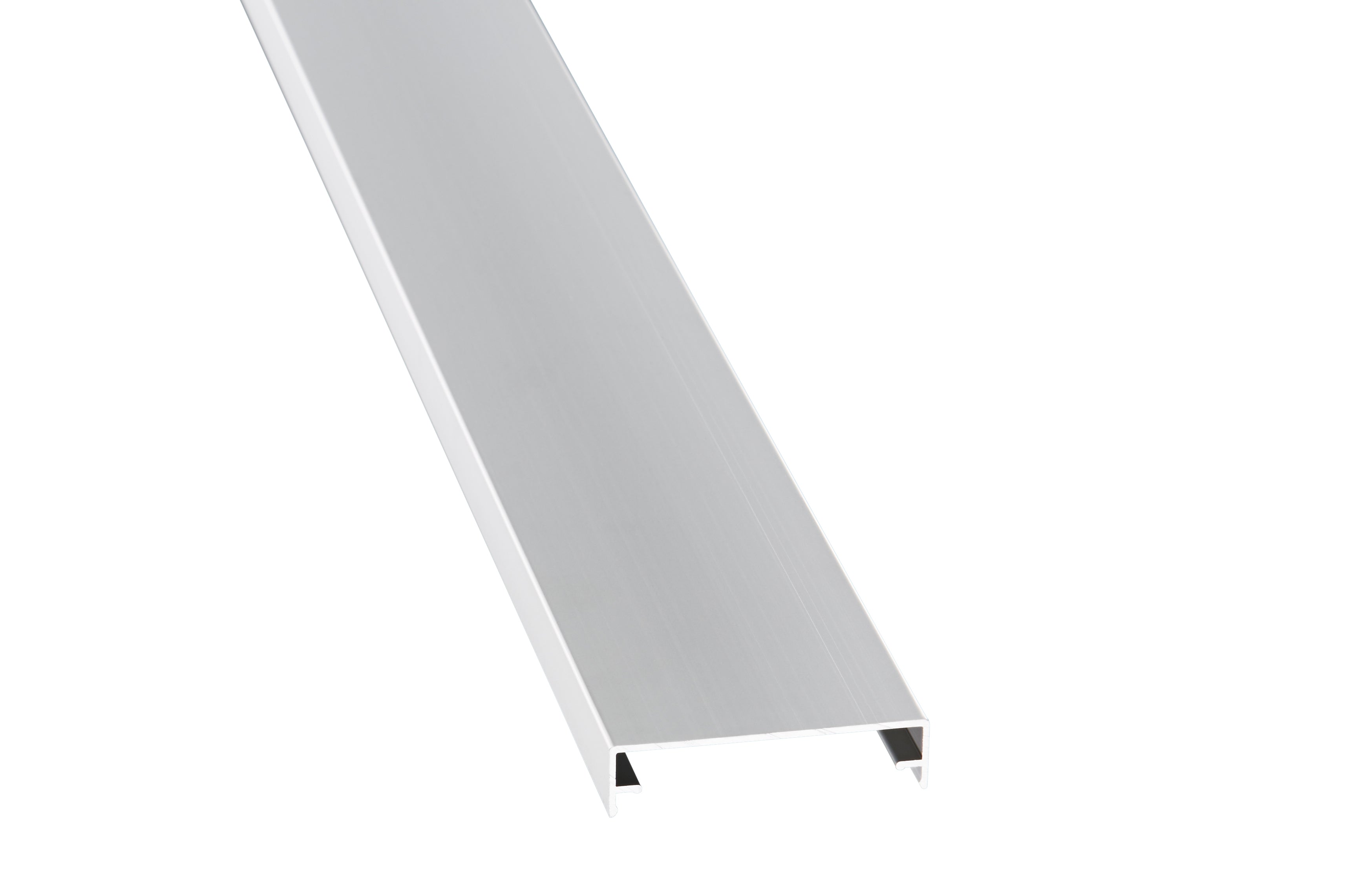 Alu Zierklemmdeckel – 60mm Breite, Silber