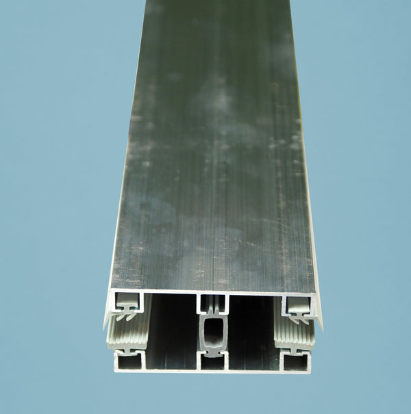Alu-Glasprofilsystem Mitte A6 (8mm VSG-Glas) – Silber