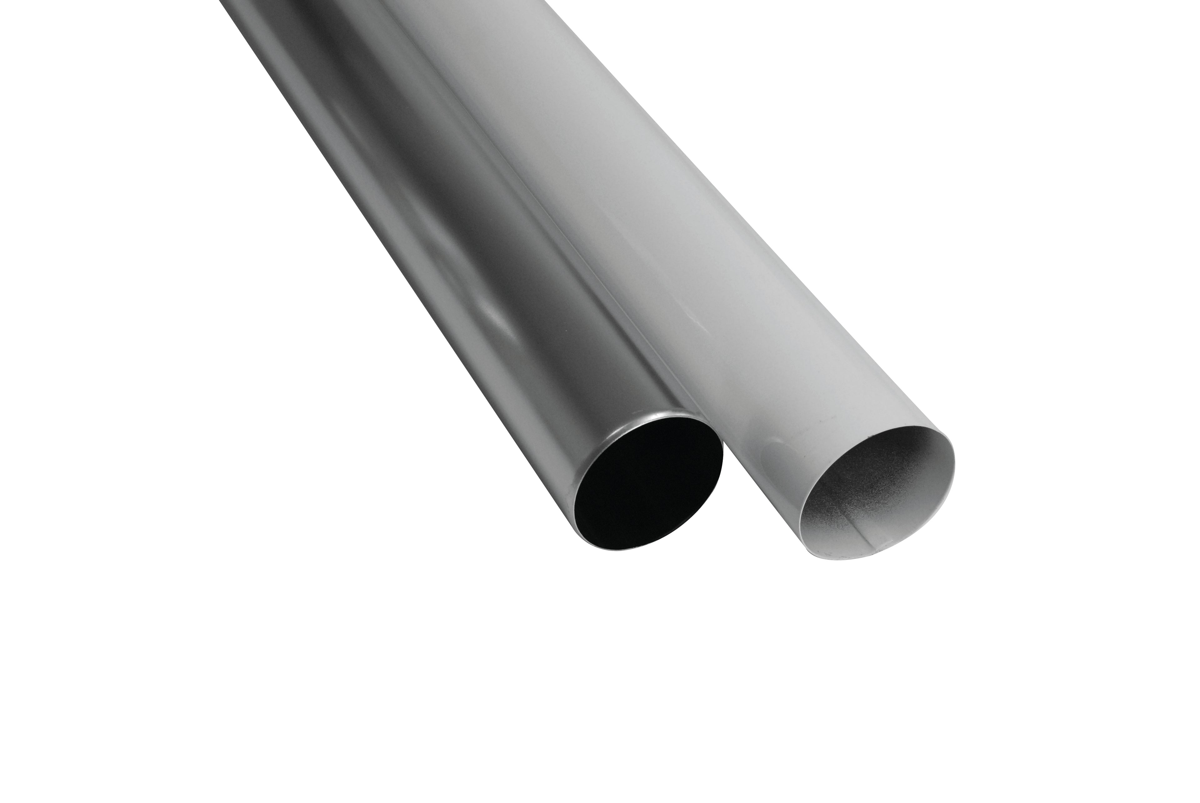 Alu Fallrohr – 80mm Breite, Weiß