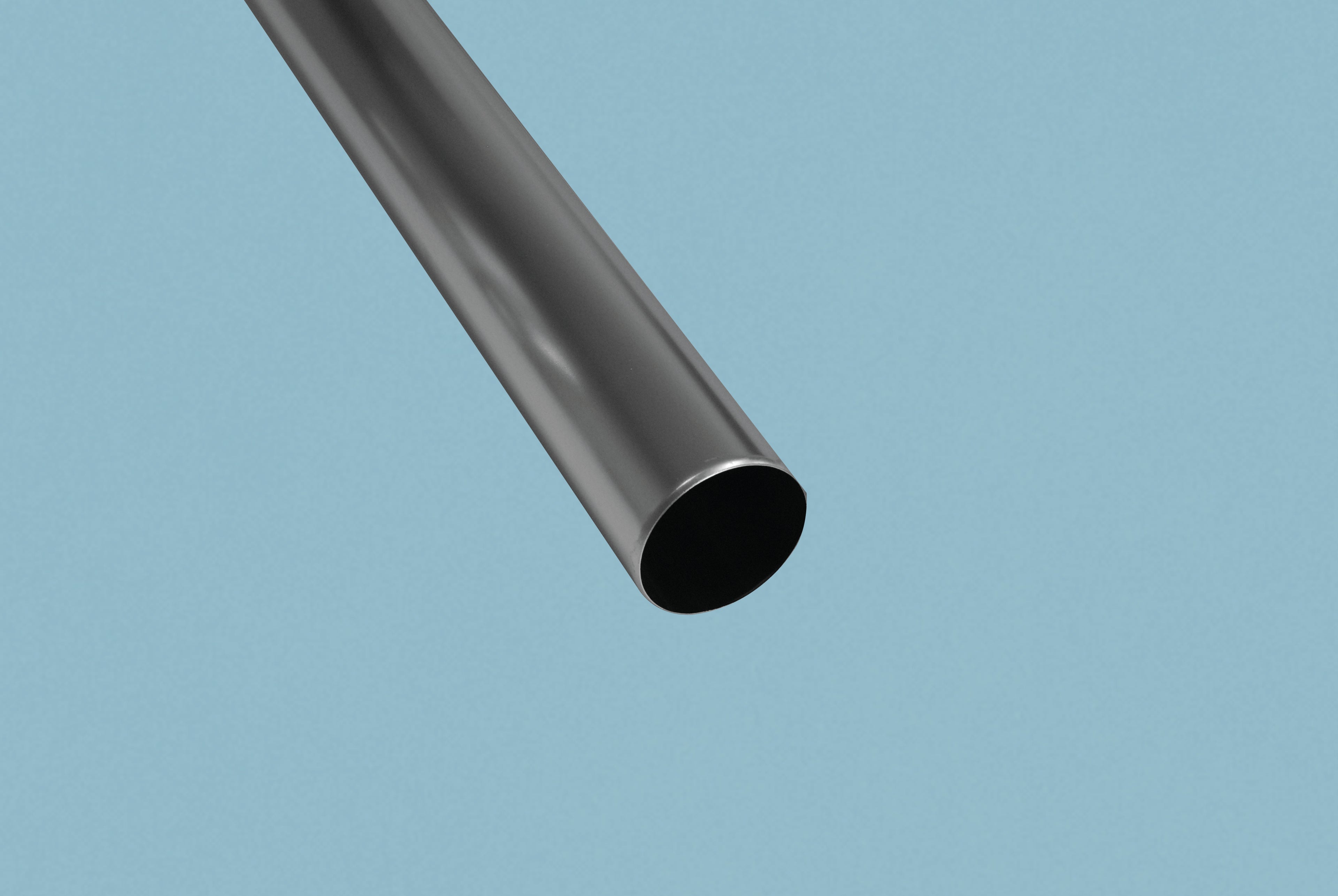 Alu Fallrohr – 80mm Breite, Silber