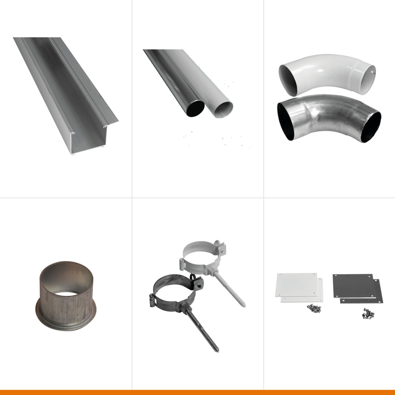 Dachrinnen Komplettsystem aus Aluminium