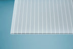 Acryl Profilplatte Sun-Stop Sinus 76/18 3mm Opal-weiß – auf Carport montiert