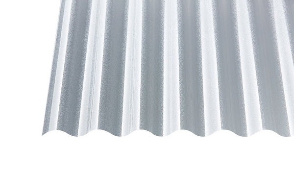 Acryl Profilplatte C-Struktur gekräuselt Sinus 76/18 3mm Klar – 1045mm