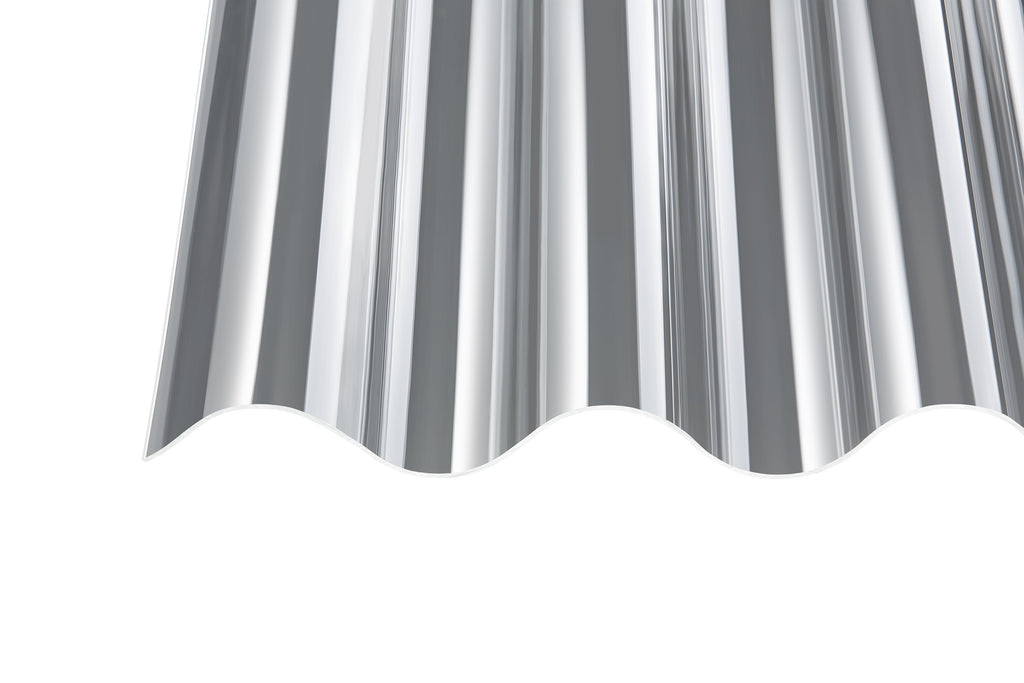 Acryl Profilplatten glatt PS 177/51 – 3mm, 920mm Breite, Klar – Produktbild freigestellt