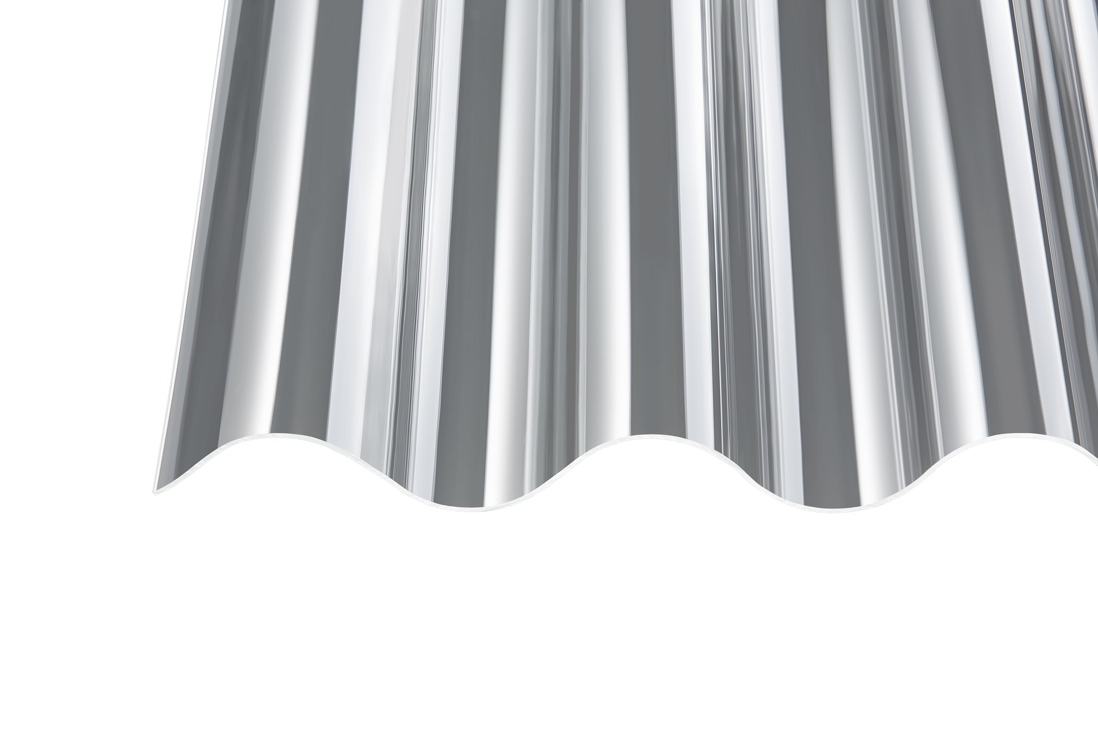 Acryl Profilplatten glatt PS 177/51 – 3mm, 920mm Breite, Klar – Produktbild freigestellt