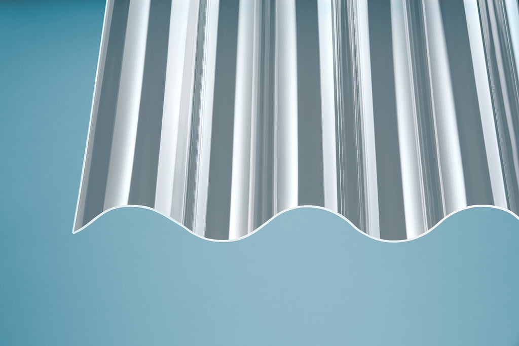 Acryl Profilplatten glatt PS 177/51 – 3mm, 920mm Breite, Klar – Produktansicht 3
