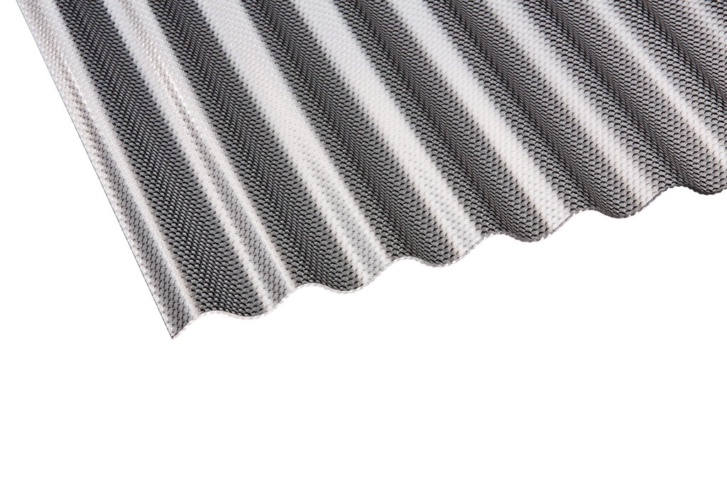 Acryl Profilplatten Wabe – 3mm, 1045mm Breite, Graphit kaufen – Produktbild freigestellt