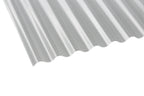 Acryl Profilplatte Wabe Sinus 76/18 3mm Klar - 1045mm