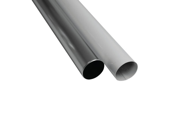 Alu Fallrohr – 80mm Breite, Silber