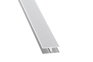 Alu-H-Profil Paneelverbindung Wand – Silber eloxiert