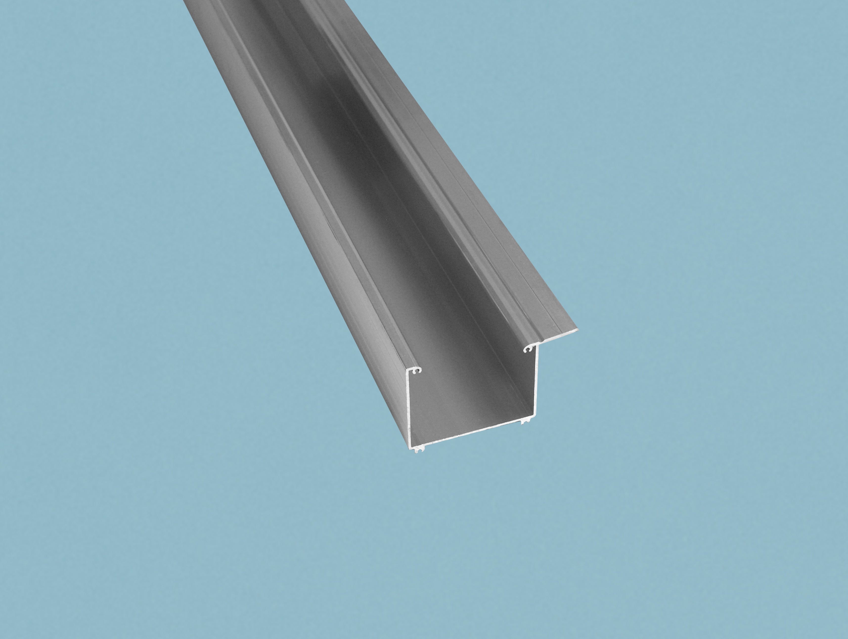 Alu Regenrinne – 90mm Breite, Silber – Produktansicht 8