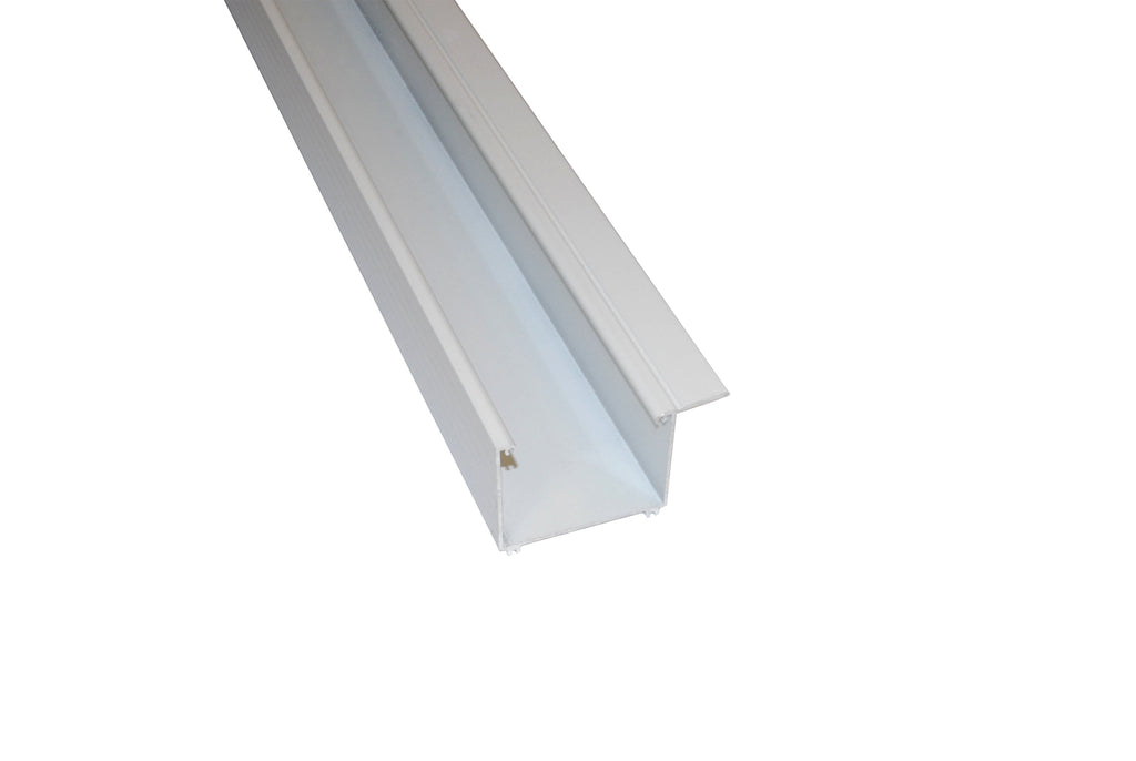 Alu Regenrinne – 90mm Breite, Weiß (Art. 4292604-2) kaufen – Produktbild freigestellt