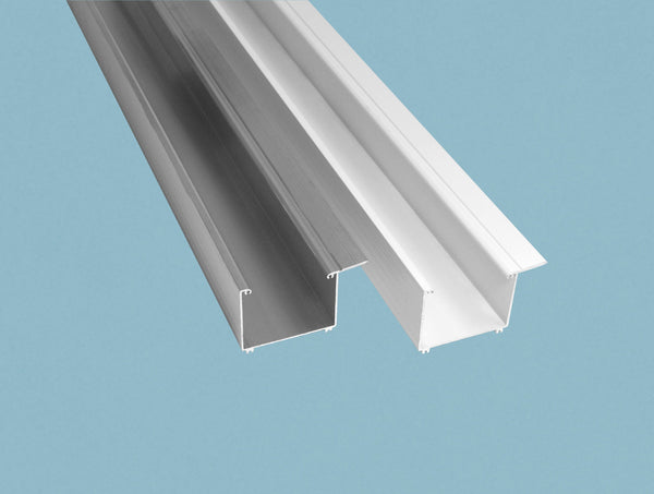 Alu Regenrinne – 90mm Breite, Weiß (Art. 4292604-2)