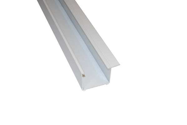 Alu Regenrinne – 90mm Breite, Weiß kaufen – Produktbild freigestellt