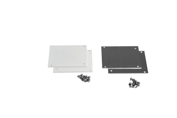 Alu Rinnenendkappen SET – Silber