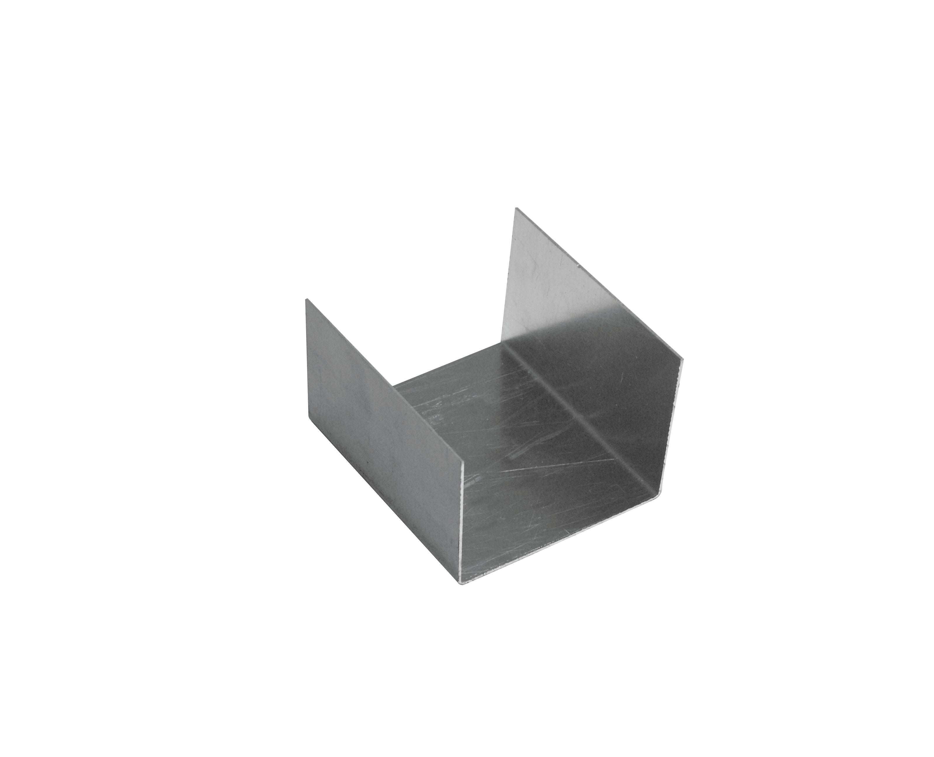 Alu Rinnenverbindungstück – Silber – Produktbild freigestellt