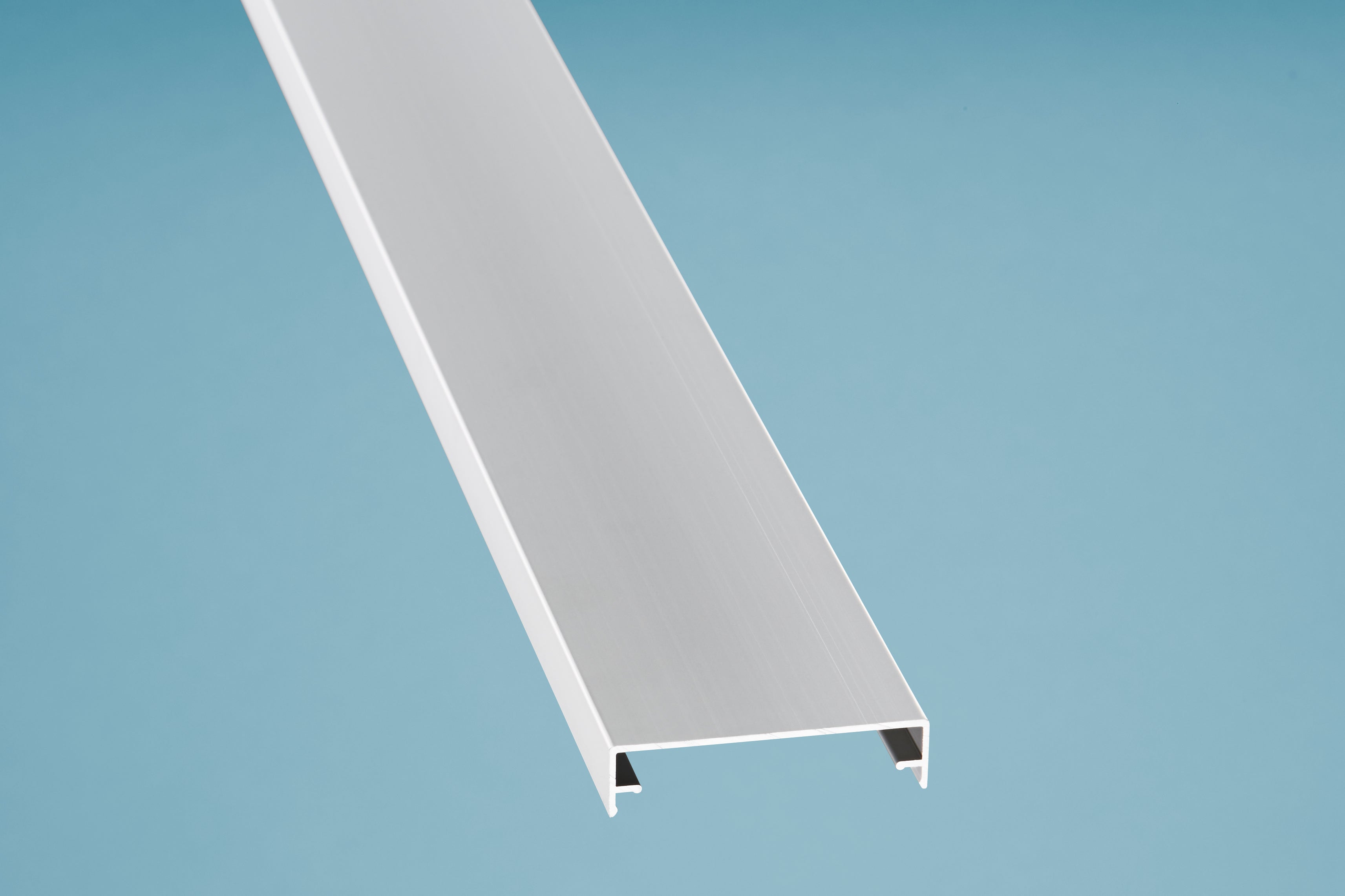 Alu Zierklemmdeckel – 60mm Breite, Silber – Produktansicht 2